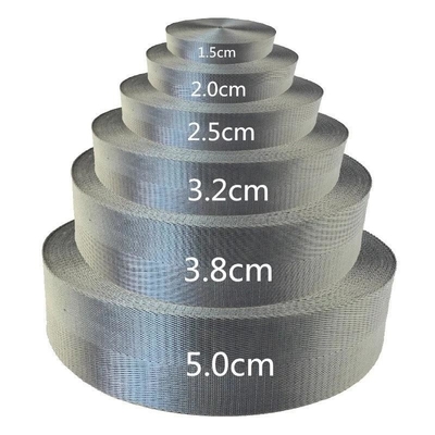 38mm 나일론 어깨 스트랩을 위해 검은색의 사용자 지정 로고 직물 자카드 스트랩 웹링