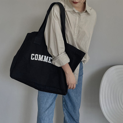 환경 친화적 인 쇼핑용 대형 캔버스 토트 가방 사용자 지정 로고 및 OEM / ODM 허용